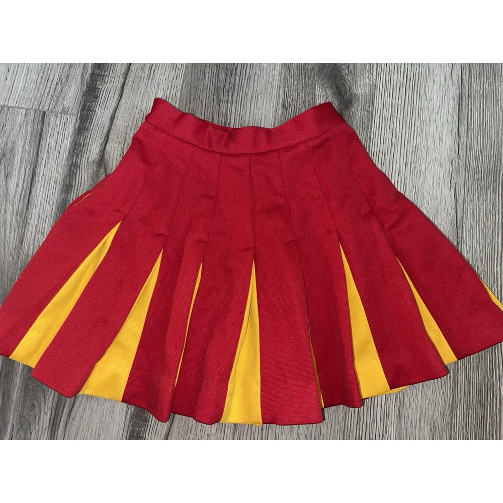 Vintage 70's Lot Cheerleading Uniform Sweater Pleated Skirt Blue Yellow Varsity‎ - Picture 10 of 16